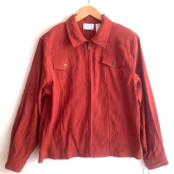 (B38) Vintage alfred dunner zip front Long-sleeve jacket, Size 16P, NWT - Picture 6 of 11